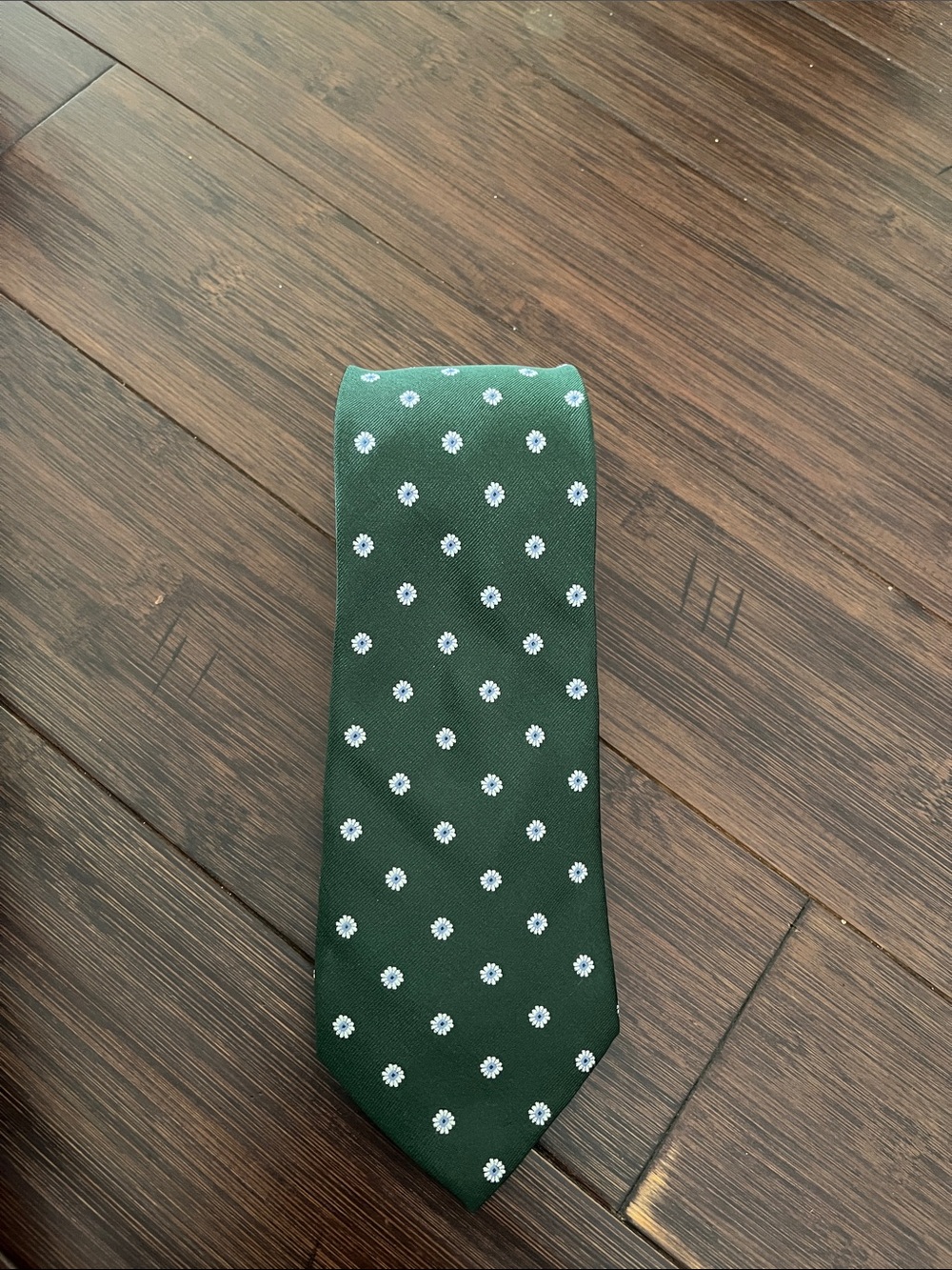 SuitSupply Green Floral Dot Men's Tie